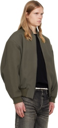 Fear of God Khaki Virgin Wool Bomber Jacket