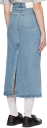 Loulou Studio Blue Rona Denim Maxi Skirt