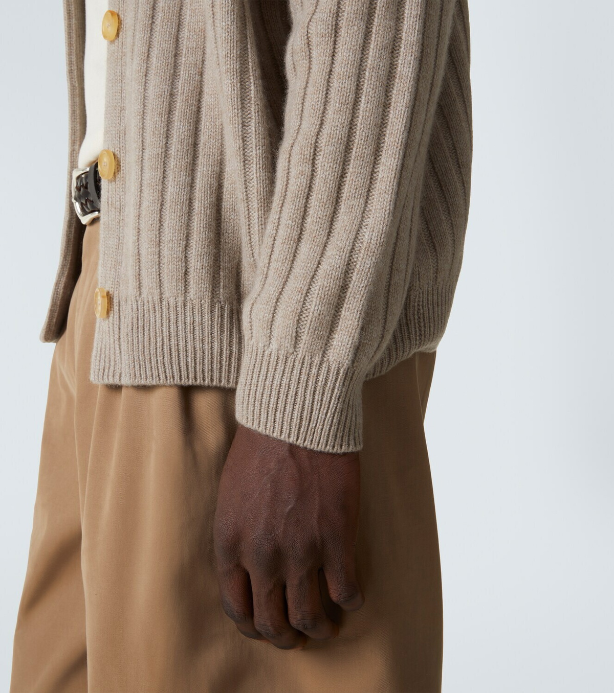 Arch4 Mr Denver ribbed-knit cashmere cardigan