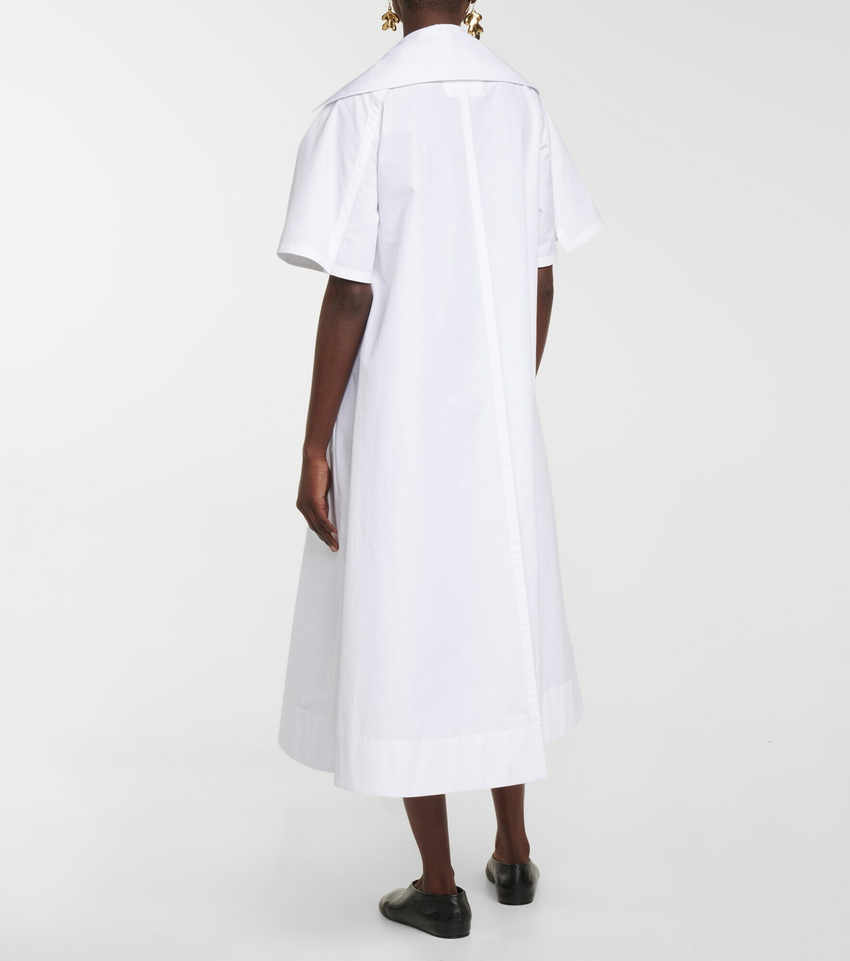 Jil Sander - Cotton poplin midi dress Jil Sander