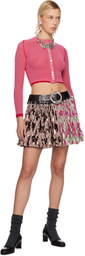 Chopova Lowena Multicolor Pixel Party Carabiner Miniskirt
