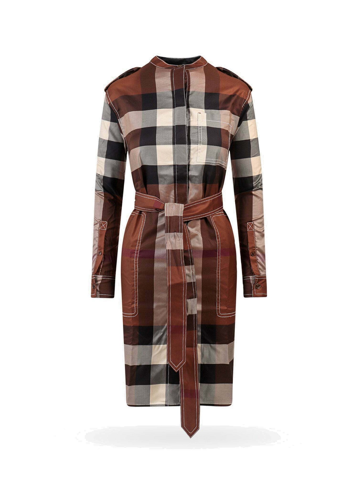 ワンピース BURBERRY Women Dresses 8095080158995 Beige Burberry Beige Check Dress - Burberry - Women | WE IN STYLE