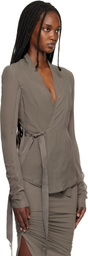 Rick Owens Gray Temple Hollywood Jacket