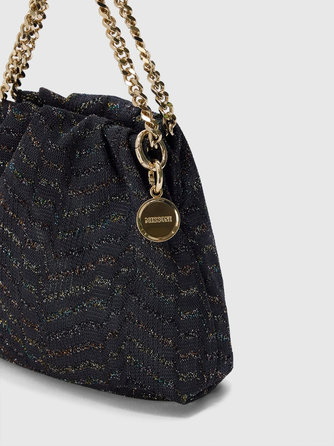 Missoni - Pouch in lamé viscose, Women, Multicoloured