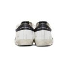 Golden Goose White and Black Leopard Superstar Sneakers