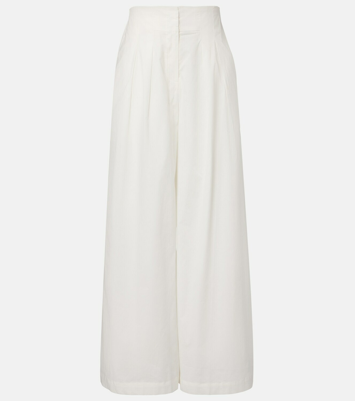 Adriana Degreas Cotton-blend wide-leg pants