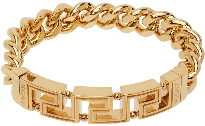 Photo: Versace Gold Greca Chain Bracelet