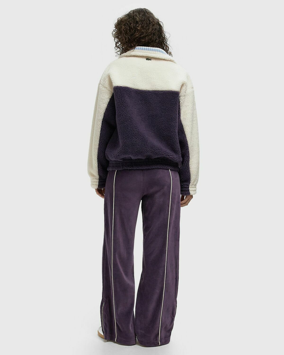 Lacoste TRACK PANTS Purple Womens Tracksuit Set