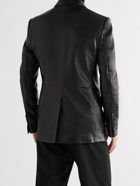 TOM FORD - Slim-Fit Leather Blazer - Black