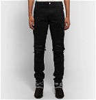 AMIRI - Black MX1 Slim-Fit Tapered Stretch-Cotton Twill Cargo Trousers - Men - Black