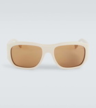 Fendi Logo square sunglasses