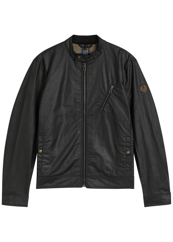 Photo: Belstaff Sideline Waxed Cotton Jacket Black