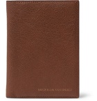 Brunello Cucinelli - Full-Grain Leather Passport Cover - Brown