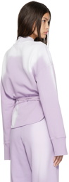 The Attico Purple Bleached Sweatshirt