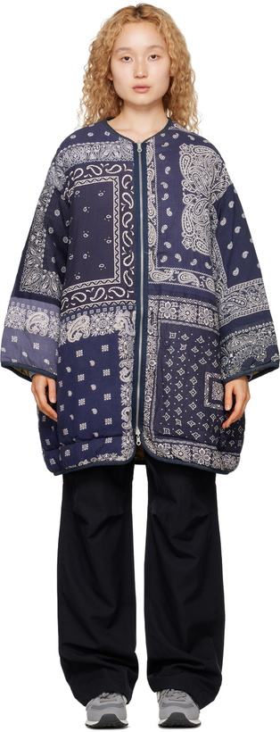 Photo: Visvim Blue Reversible Down Coat