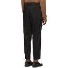Ziggy Chen Black and White Twill Trousers