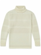 S.N.S. Herning - Textured Virgin Wool Rollneck Sweater - Neutrals