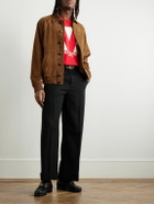 Valentino Garavani - Suede Bomber Jacket - Brown