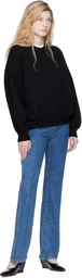 KHAITE Black Margaux Sweater