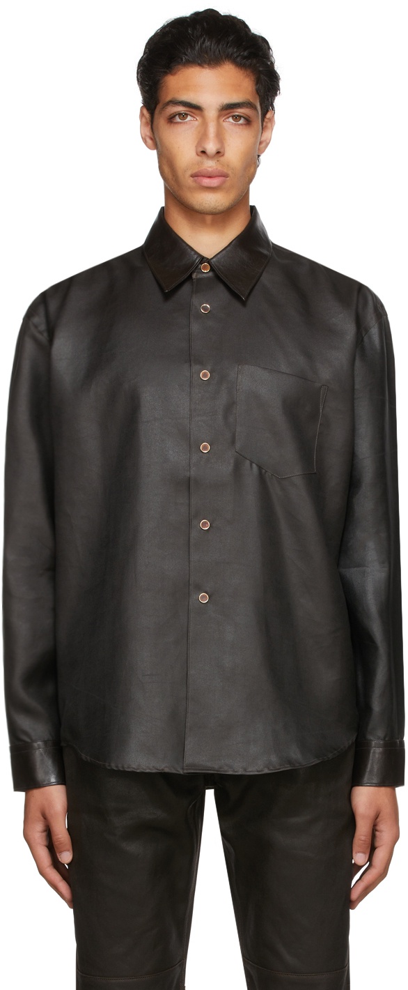 Our Legacy Silk Mud Dyed Coco Shirt Our Legacy