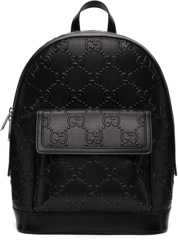 Photo: Gucci Black GG Embossed Backpack
