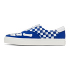 Amiri Blue and White Checkered Skeleton Toe Sneakers