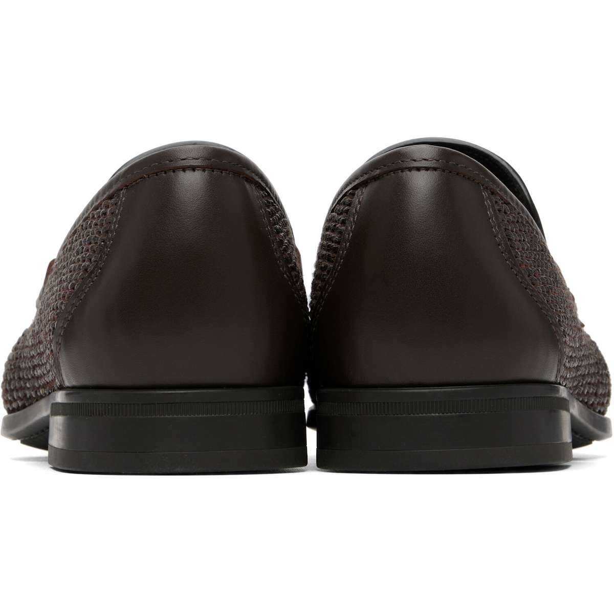 Ferragamo Brown Gancini Ornament Loafers