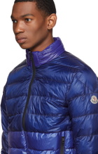 Moncler SSENSE Exclusive Blue Down Aimar Jacket