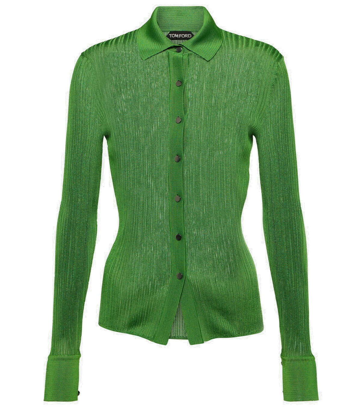 Tom Ford Metallic ribbed-knit shirt TOM FORD