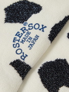 Rostersox - Intarsia Metallic Cotton-Blend Socks