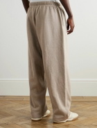 FEAR OF GOD ESSENTIALS - Straight-Leg Logo-Appliquéd Cotton-Blend Jersey Sweatpants - Neutrals
