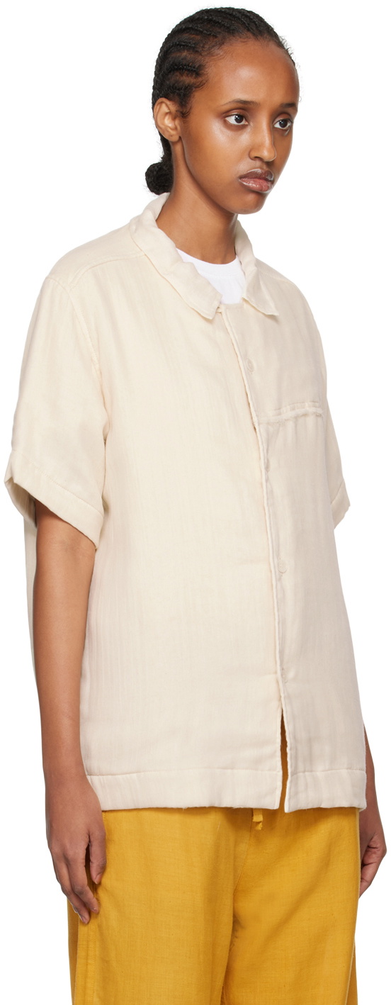AIREI Off-White Raw Edge Shirt