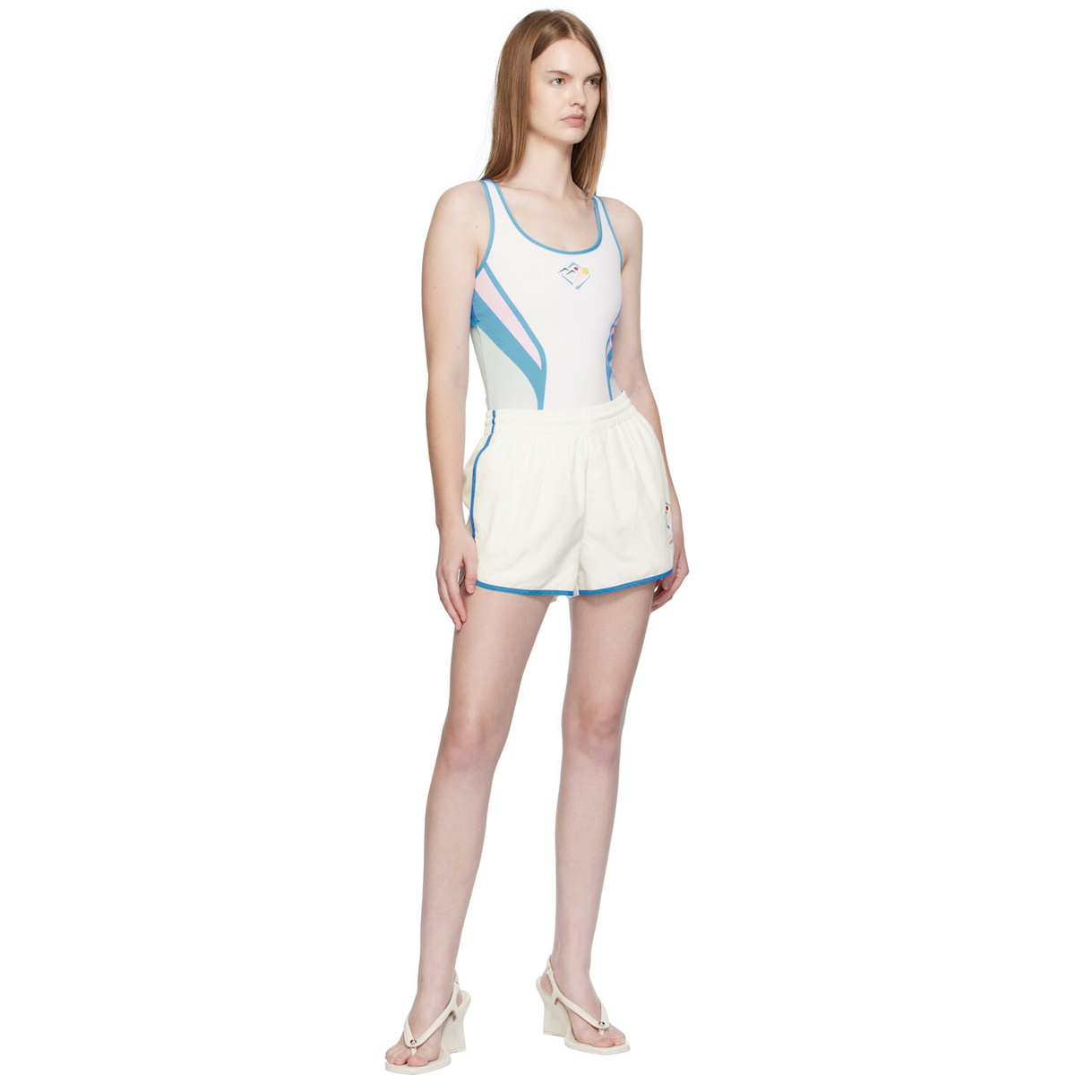 Casablanca White Casa Sportif Windbreaker Shorts