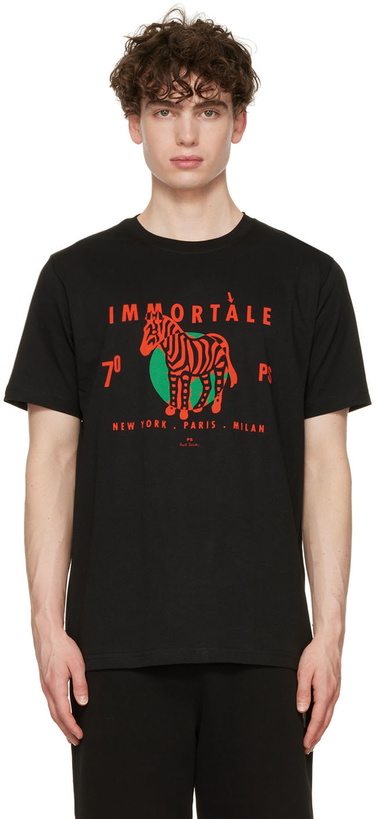 Photo: PS by Paul Smith Black Immortale Zebra T-Shirt