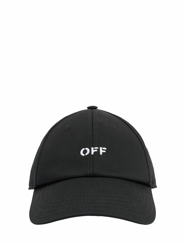 Photo: OFF-WHITE Off Stamp Cotton Drill Baseball Cap