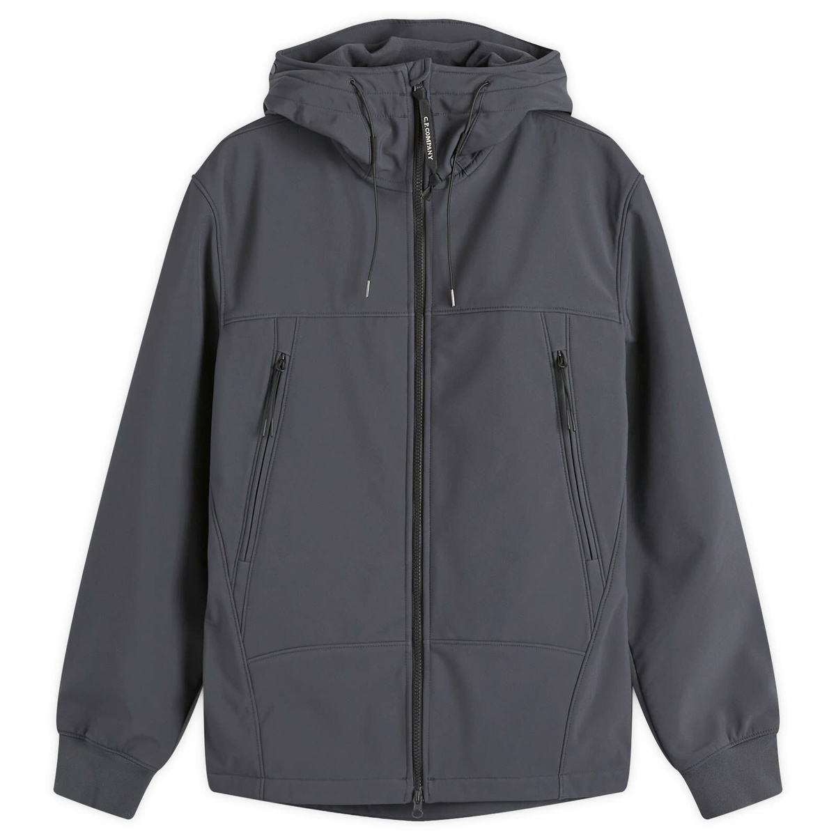 C.P. Company Men's C.P. Shell-R Goggle Jacket in Black Sand C.P.