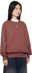 Nike Burgundy Sportswear Phoenix Fleece Sweatshirt