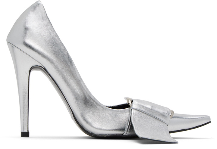 Photo: Pushbutton Silver Strap Detail Pumps