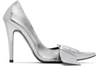 Pushbutton Silver Strap Detail Pumps