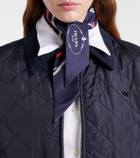 Prada Printed silk twill scarf