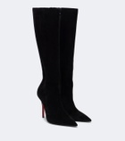 Christian Louboutin Miss Z suede knee-high boots