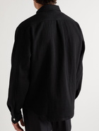 FRAME - Cotton and Virgin Wool-Blend Twill Shirt Jacket - Black