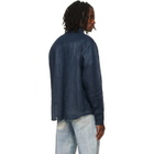 Palm Angels Navy Classic Logo Track Shirt