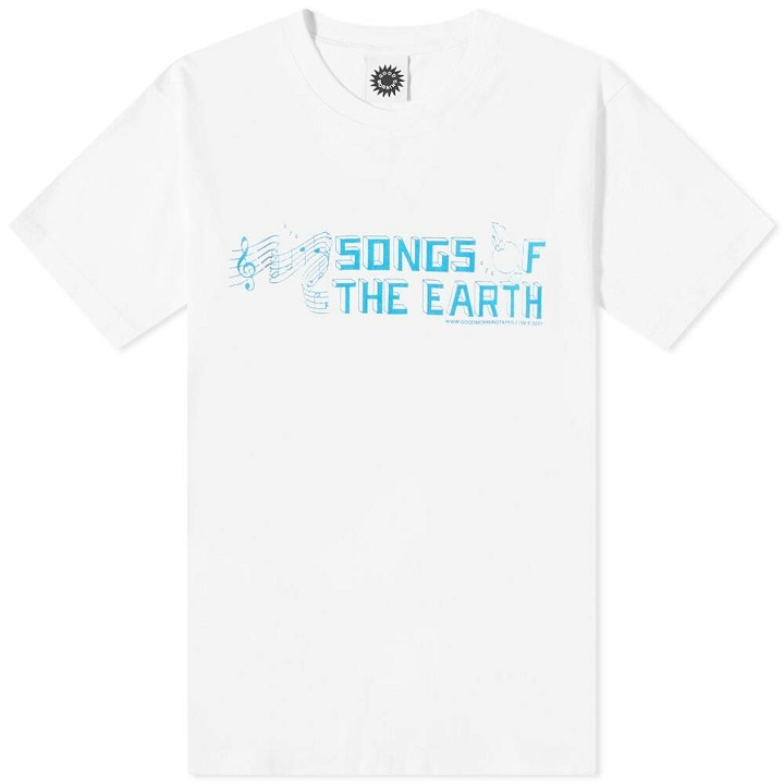 Photo: Good Morning Tapes Men's Songs Of The Earth T-Shirt in White