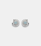Ananya Chakra 18kt white gold earrings with pearls and gemstones