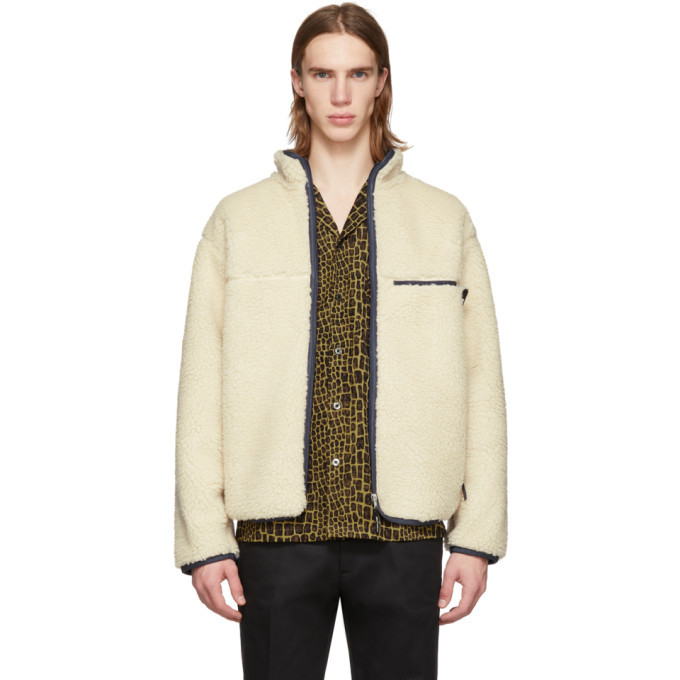 Wacko Maria Off-White Fleece Boa Jacket Wacko Maria