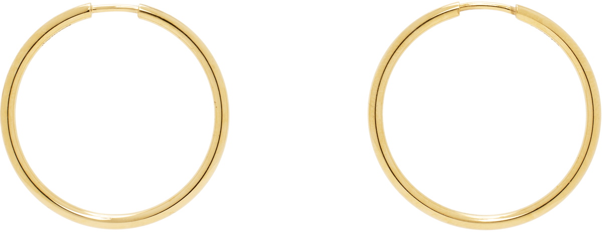 Maria Black Gold Senorita Hoop Earrings