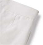 Anderson & Sheppard - Pleated Linen Shorts - White