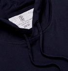 Brunello Cucinelli - Cotton-Jersey Hoodie - Navy