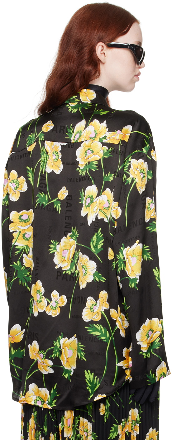 Women Beige & Black Floral Shirt With Palazzos
